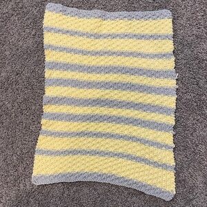 Yellow and Grey Crochet Baby Blanket